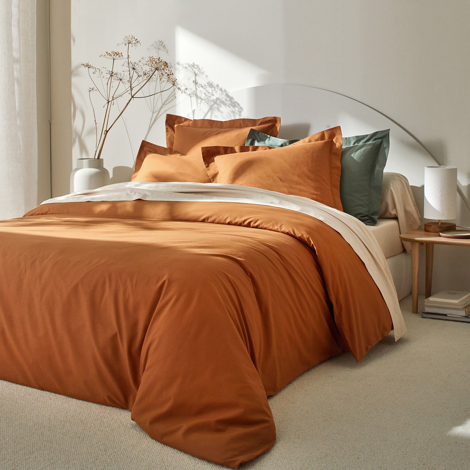 Linge de lit uni coton