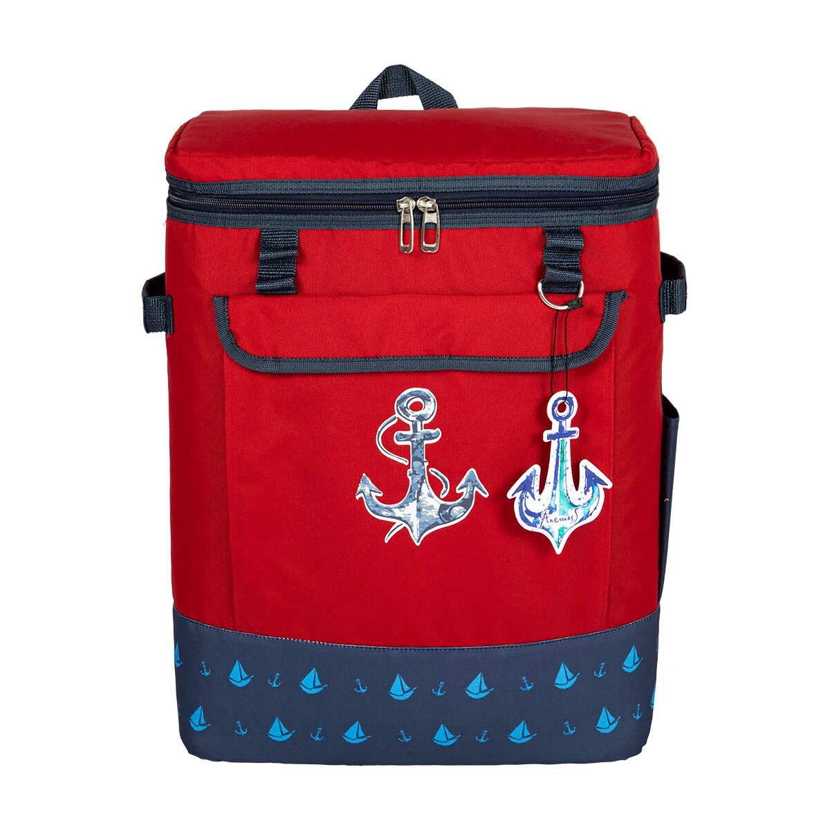 ANEMOSS Kühltasche Anemoss Marine Collection Anchor Kühlrucksack, rot