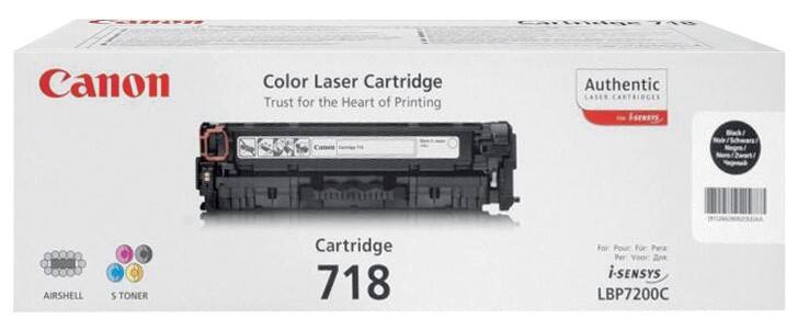 Canon 718BK Original Tonerkartusche Schwarz