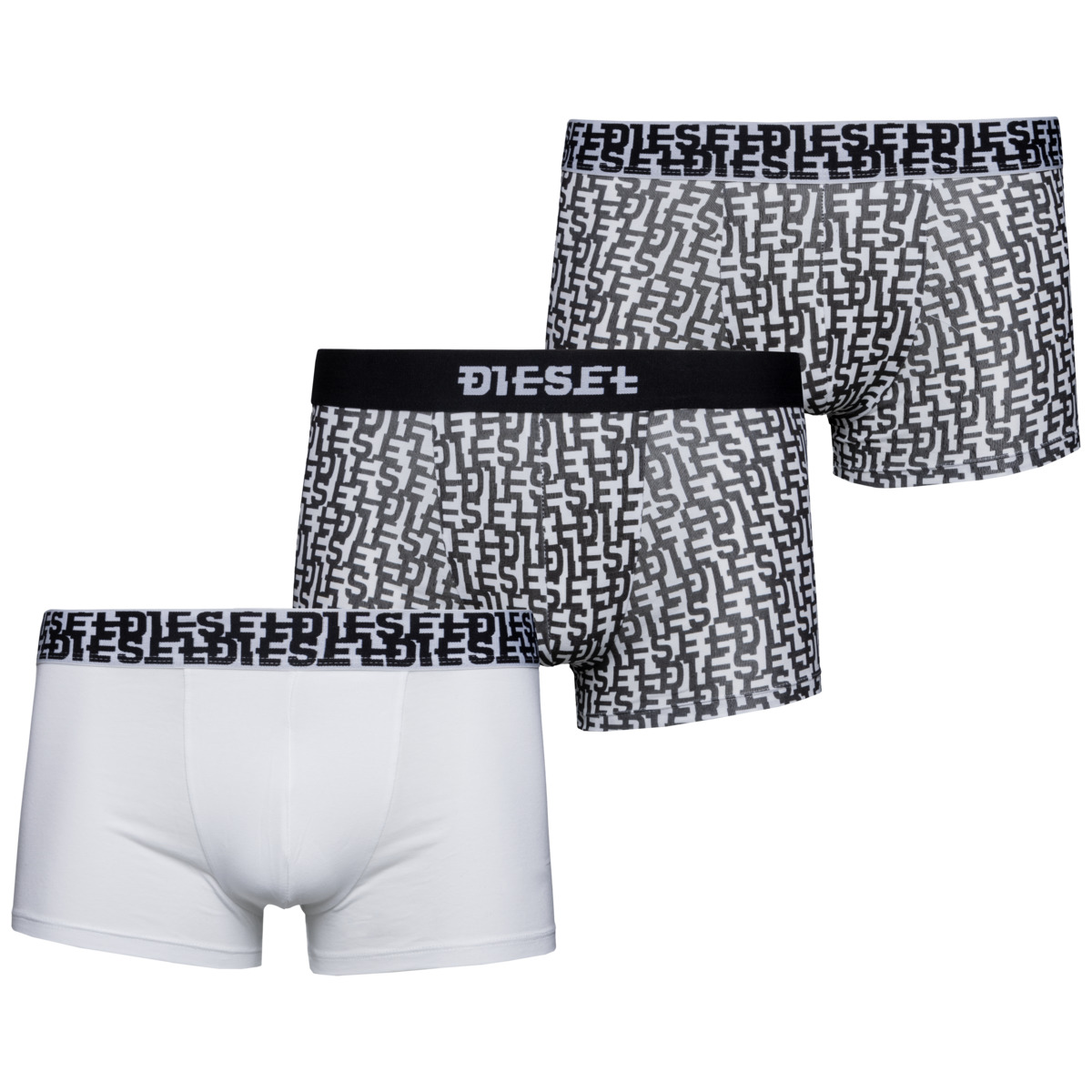 Diesel UMBX-DAMIEN 3er Pack Boxershorts weiss