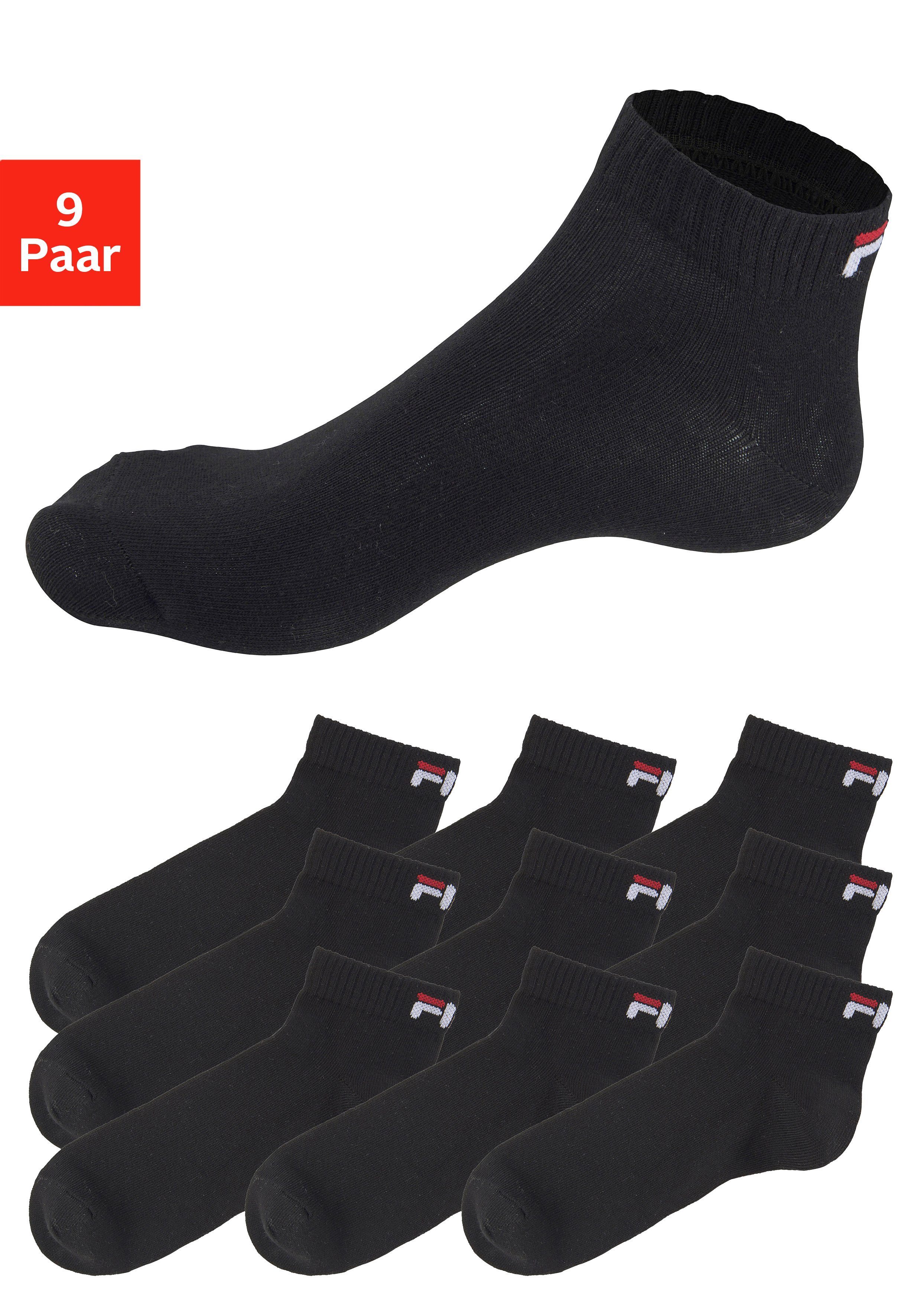 Fila Kurzsocken (9-Paar) mit klassischem Logo
