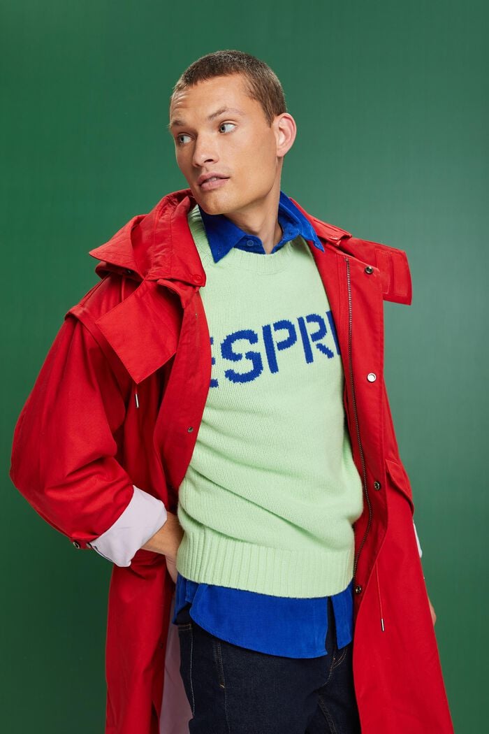 Logo-Pullover aus Wolle und Kaschmir