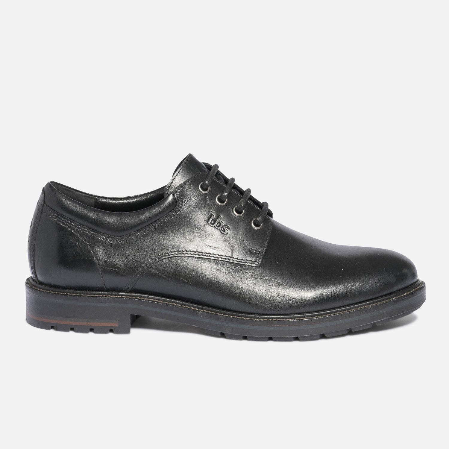 Derby TBS noir en cuir