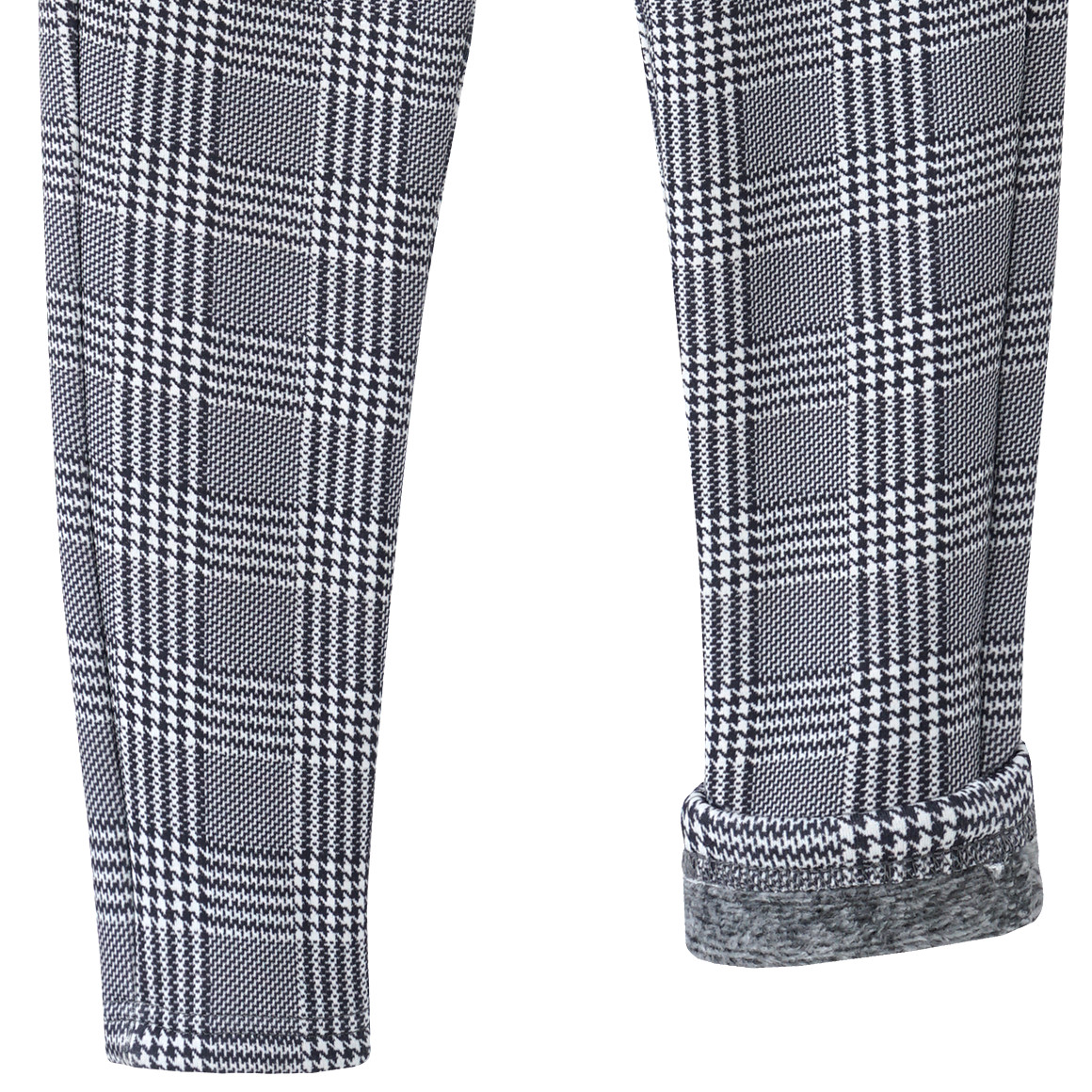 Mädchen Thermo-Leggings mit Hahnentrittmuster