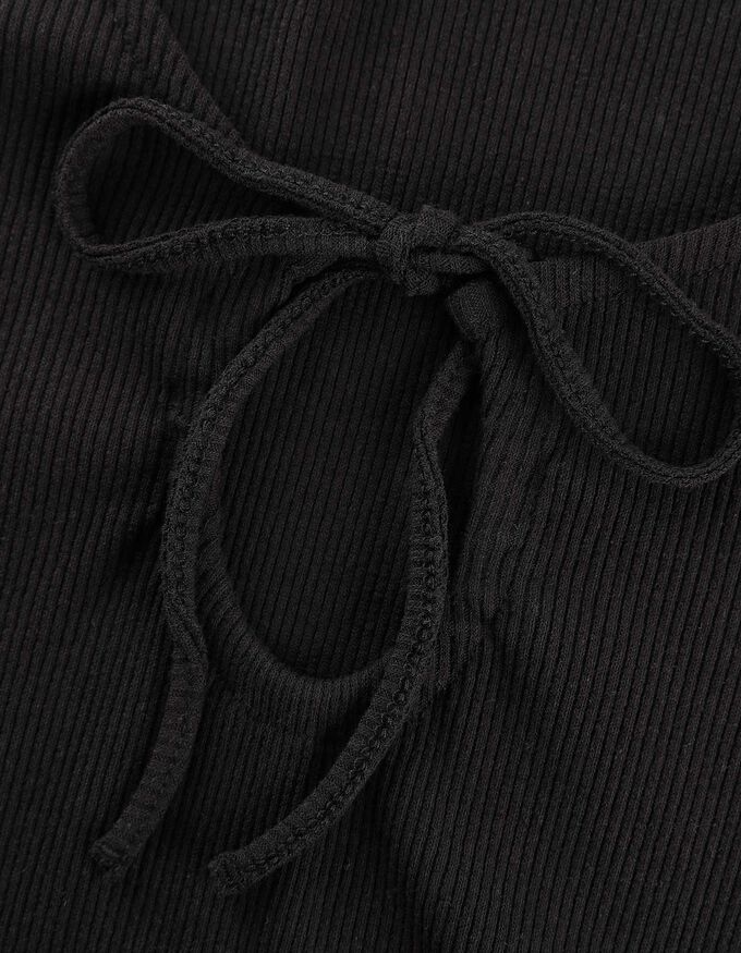 T-Shirt - Schlüsselloch-Ausschnitt