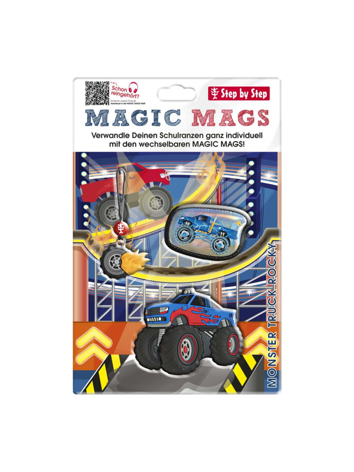 Step by Step Ranzen-Zubehör-Set MAGIC MAGS in Monster Truck Rocky günstig kaufen onesize