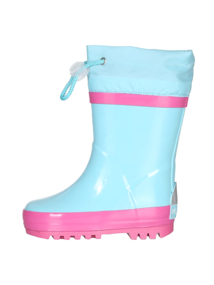 Playshoes Gummistiefel Basic gefüttert in Türkis günstig kaufen
