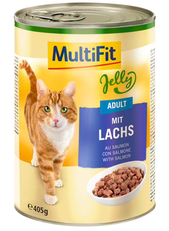 MultiFit Nassfutter MultiFit Adult Jelly Lachs 24x405 g