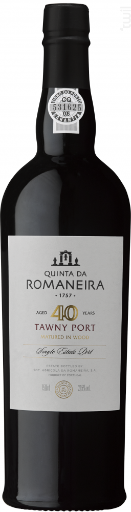 40 Year Old Tawny Quinta Da Romaneira Vin Rouge●Porto DOC Non millésimé 75cl