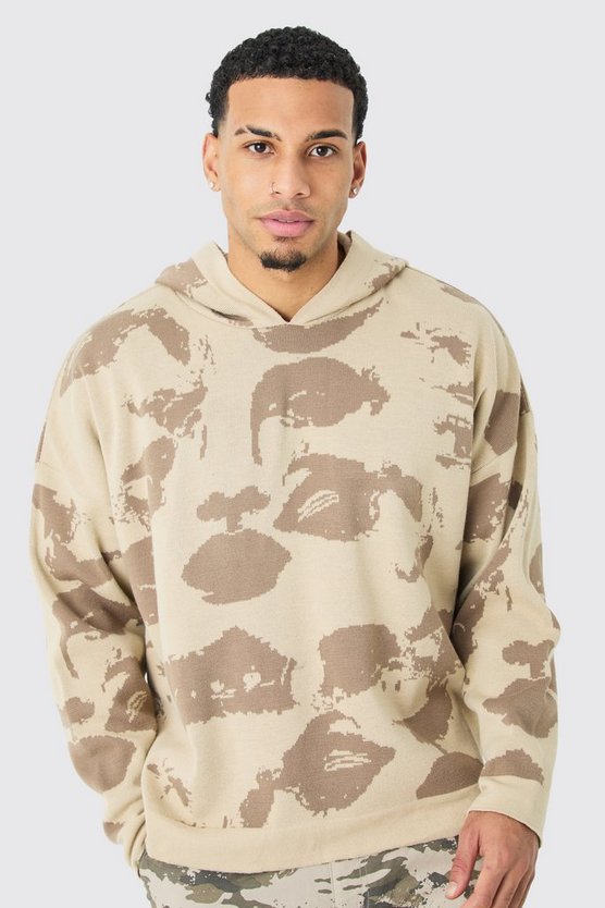 Oversize Jacquard Hoodie