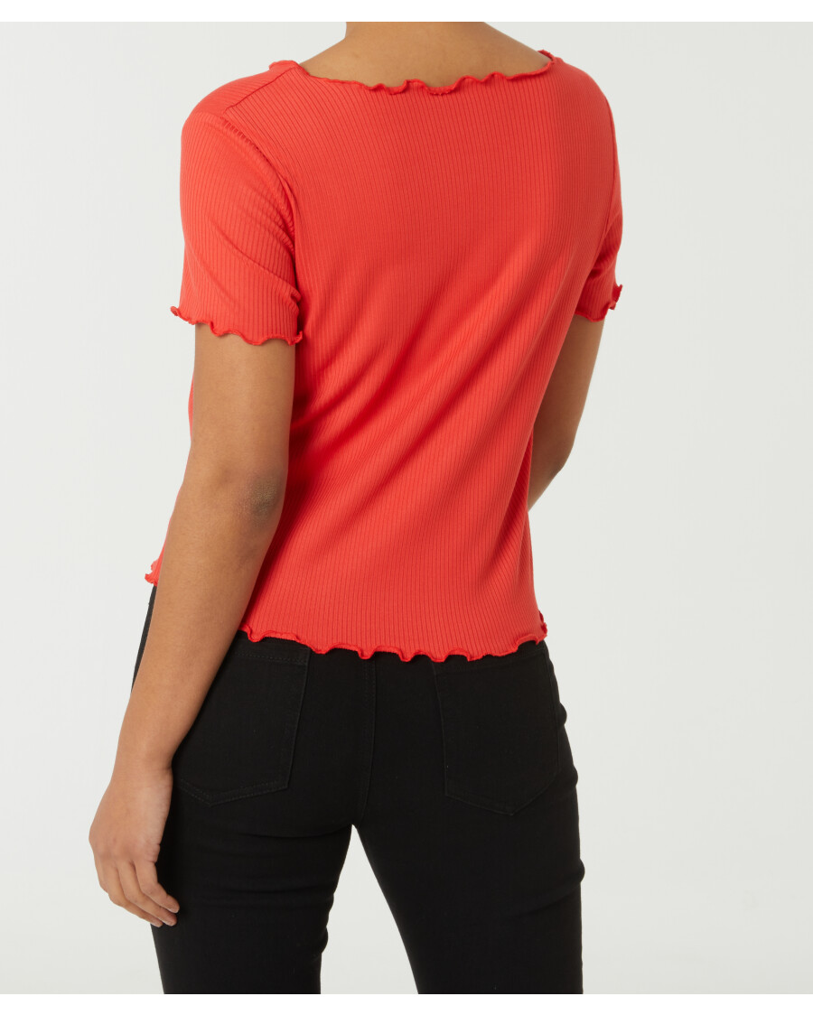 Geripptes T-Shirt