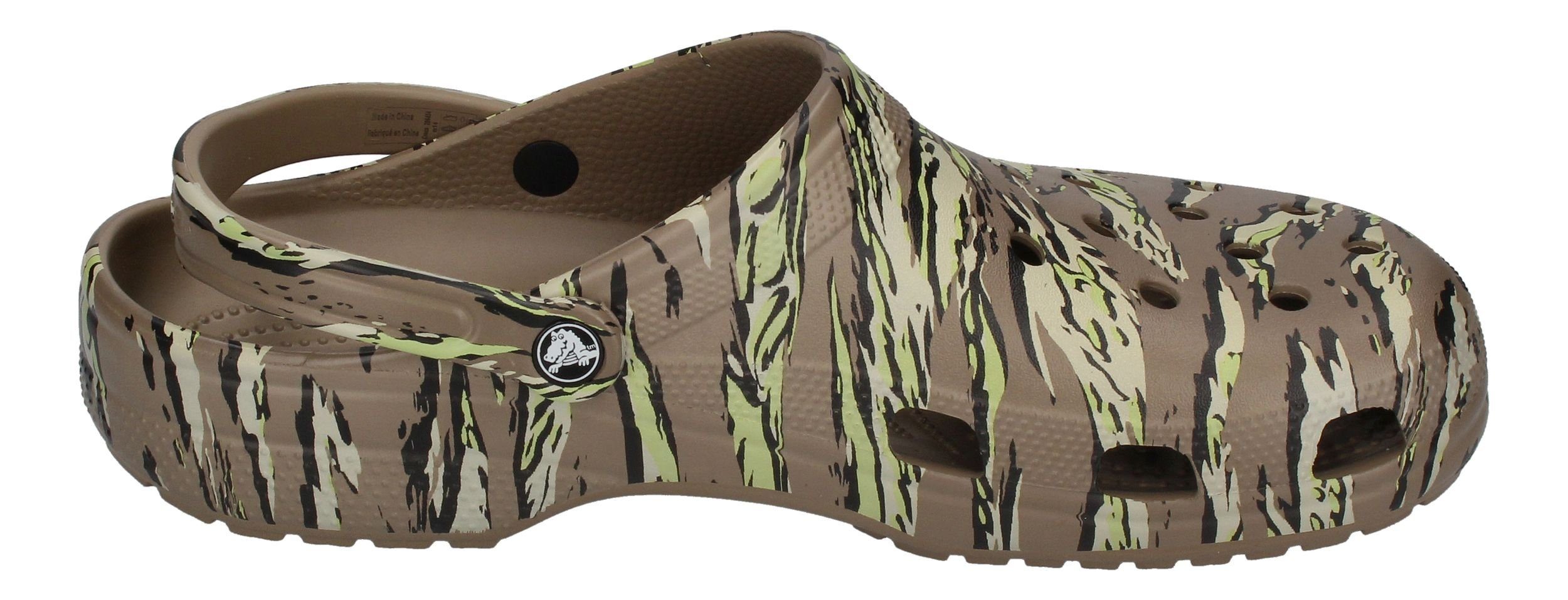 Crocs Classic Printed Camo Clog Clog Khaki