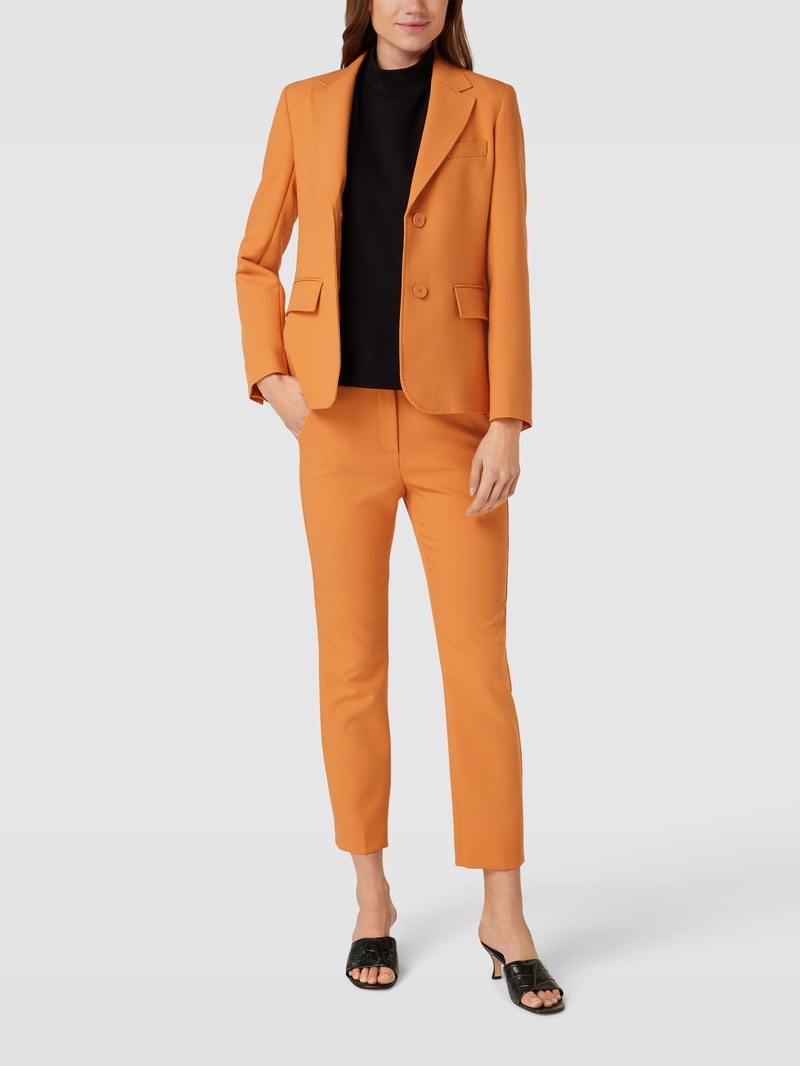 Hose mit Bügelfalten Modell 'RANA' in orange