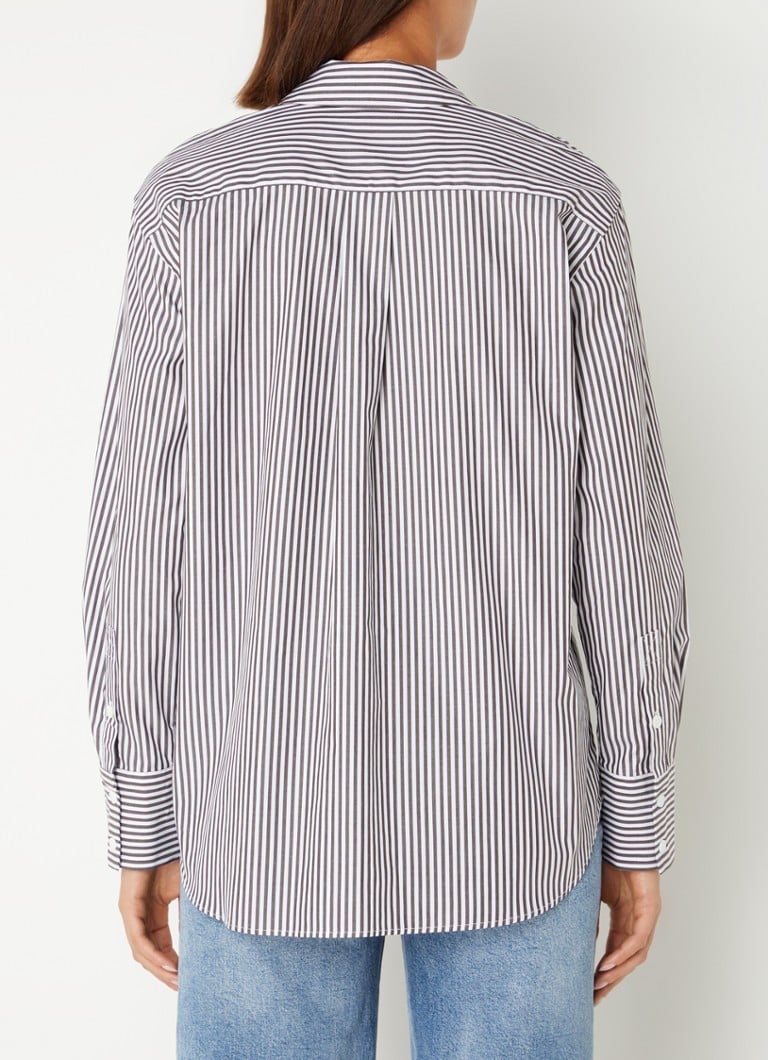 Whistles Blouse with stripe print and chest pocket