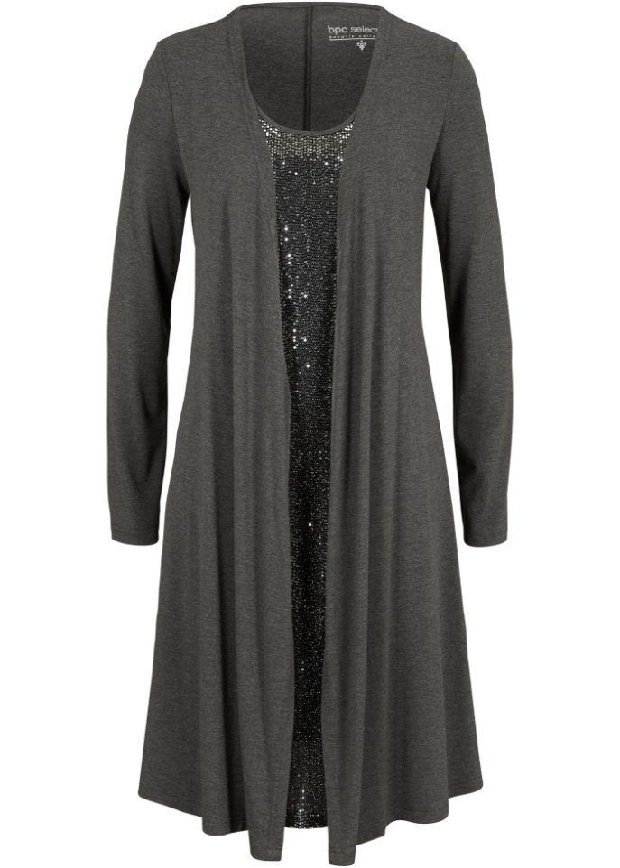Shirtkleid in Doppeloptik aus nachhaltiger Viskose