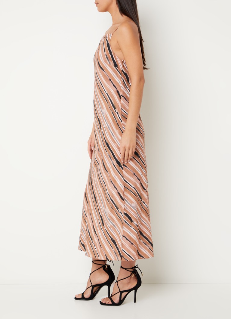 Vestido midi Gaia de French Connection, a rayas y con tirantes finos.