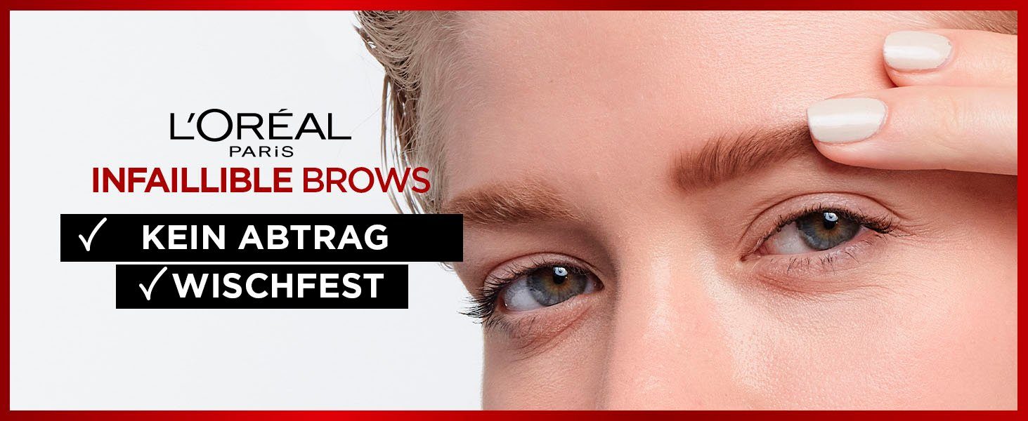 L'ORÉAL PARIS Augenbrauen-Stift Brow Artist Skinny Definer, Augen-Make-Up, in Stiftform mit Spiralbürste