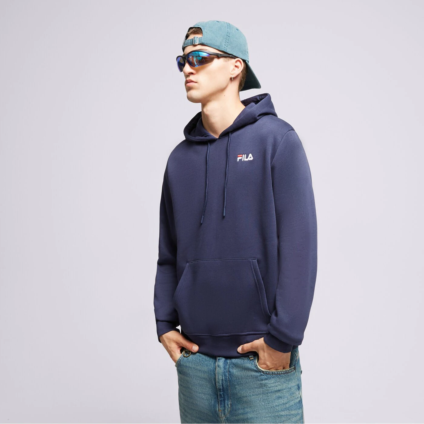 FILA HOODIE RENDER Dunkelblau