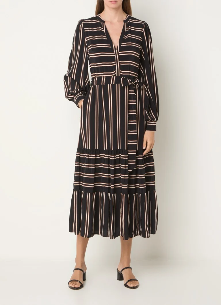 Robe tunique midi Laura de Phase Eight, à rayures et ceinture à nouer