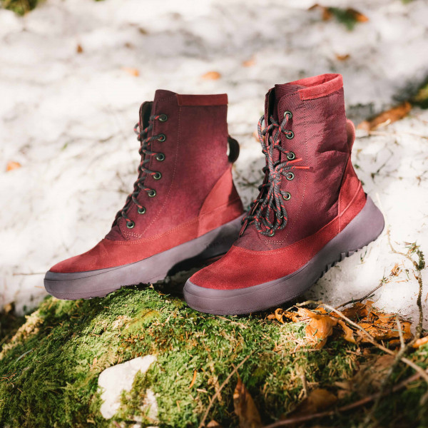 KUSABI Schnürboots - Merlot/Kombi