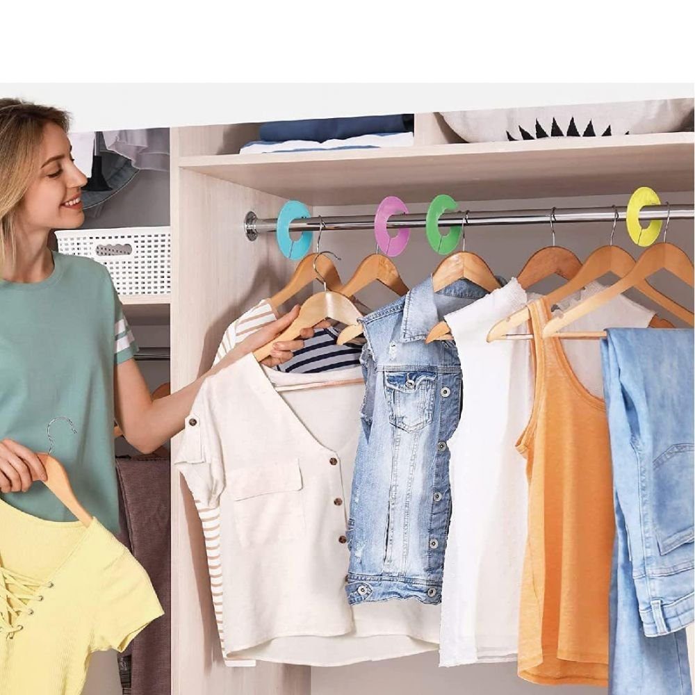 Bizaical Kleiderbügel 24 Pcs Kleidung Größe Teiler Rund Kleidung Organisation,Schreibbar, (24-tlg)