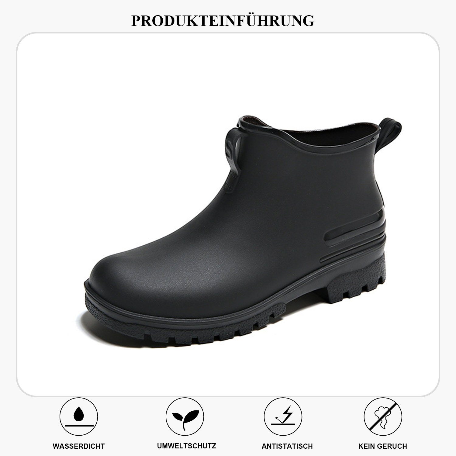 Daisred Wasserschuhe Herren und Damen rutschfeste Regenschuhe Wasserschuh