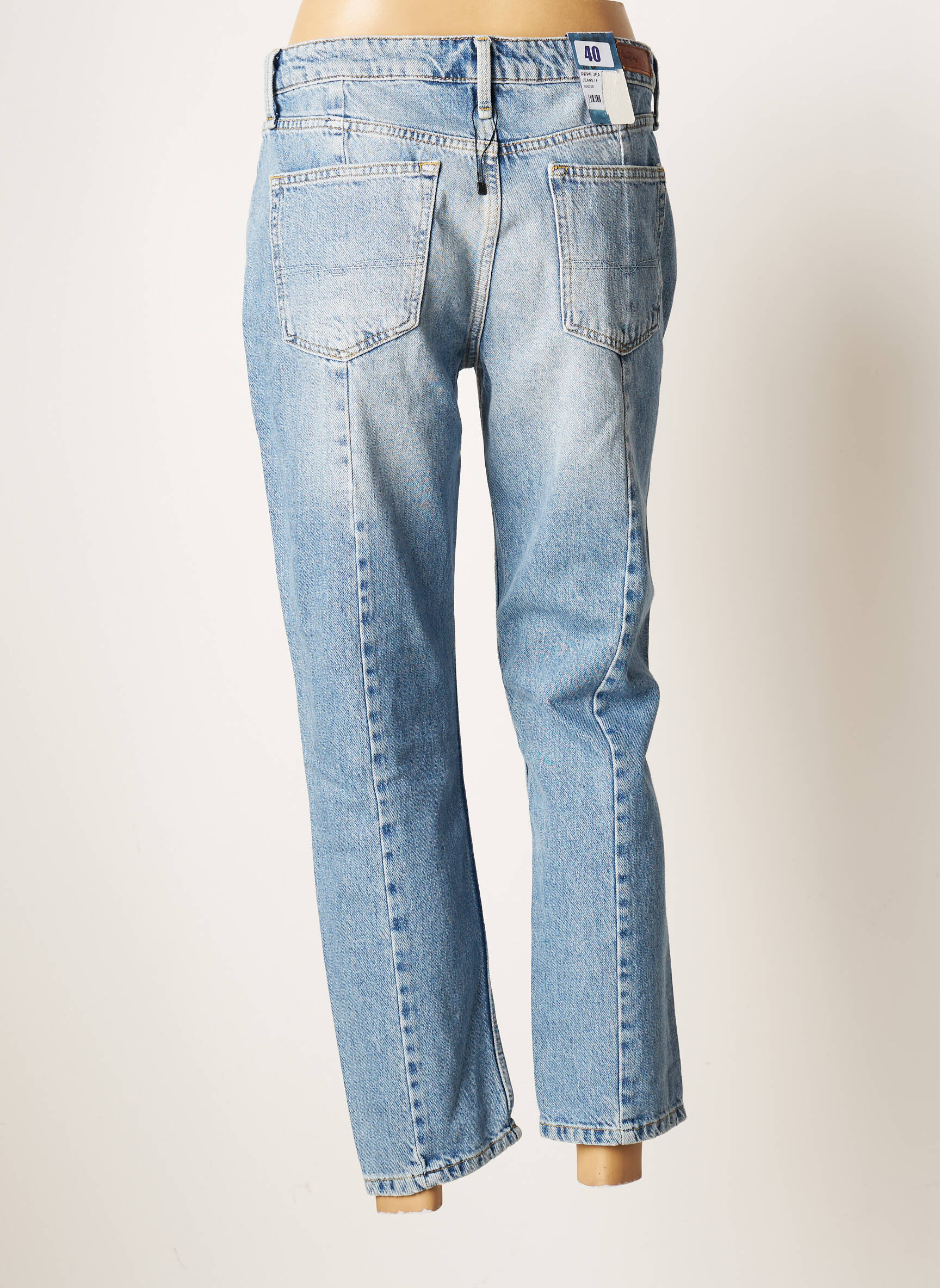 Pepe Jeans Jean Mom Femme couleur bleu