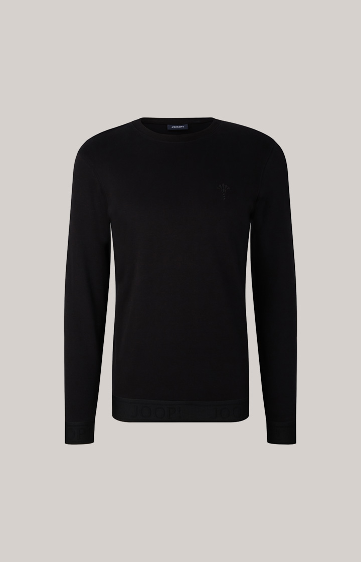 Loungewear Longsleeve in Schwarz