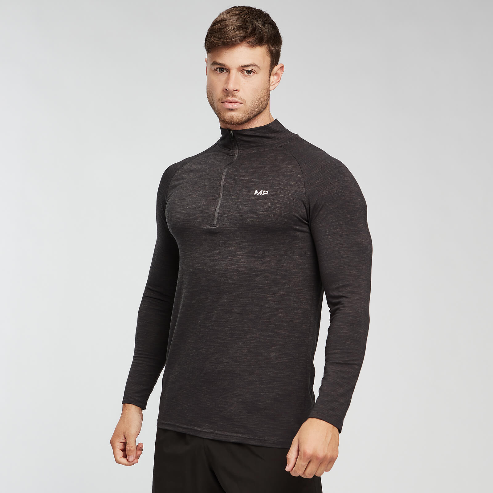 MP Performance 1/4 Zip - Noir et Gris