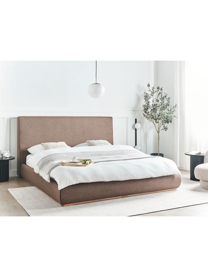 Beliani Doppelbett CAMPAGNE in Braun - (W) 199 x (H) 114 x (L) 232 cm günstig kaufen onesize