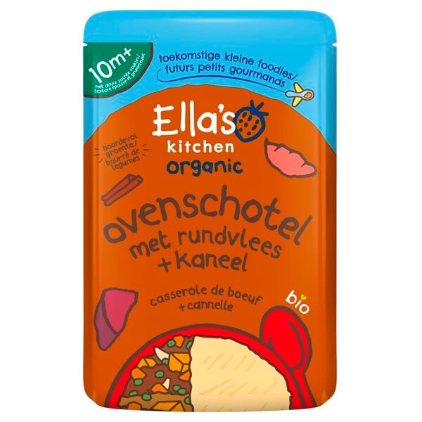 Ella's Kitchen Organic 10M hovädzí kastról so škoricou Ella's Kitchen Organic 10M hovädzí kastról so škoricou je 100% organický
