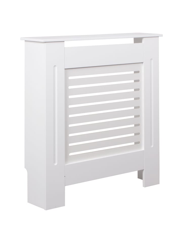 KADIMA DESIGN Heizkörperverkleidung | Weiß, 78x82x19cm, Lamellen günstig kaufen onesize