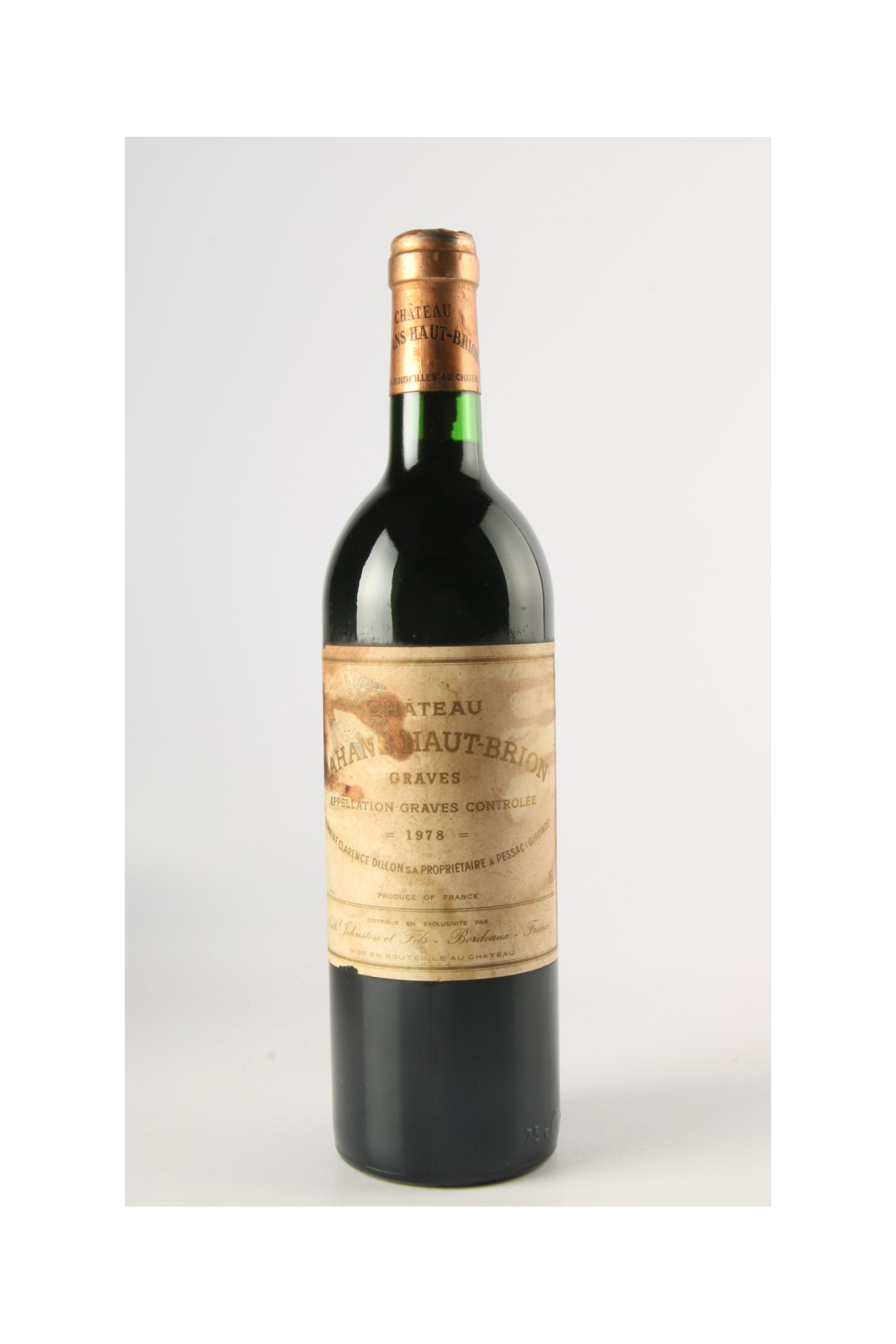 Château Bahans Haut Brion 1978, Pessac Leognan