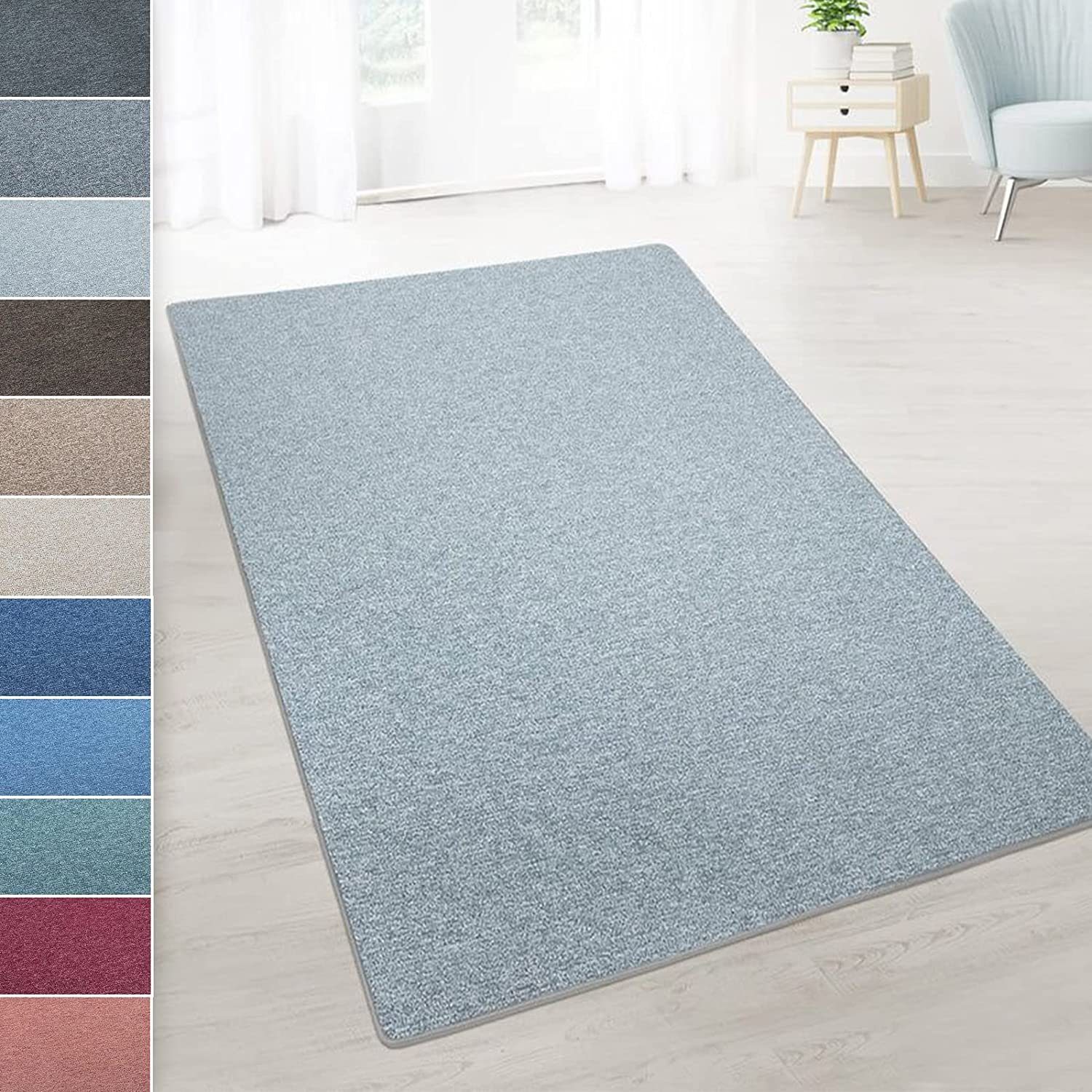 Teppich London, Erhältlich in vielen Farben & Größen, Teppichläufer, Läufer, casa pura, rechteckig, Höhe: 4, 4 mm