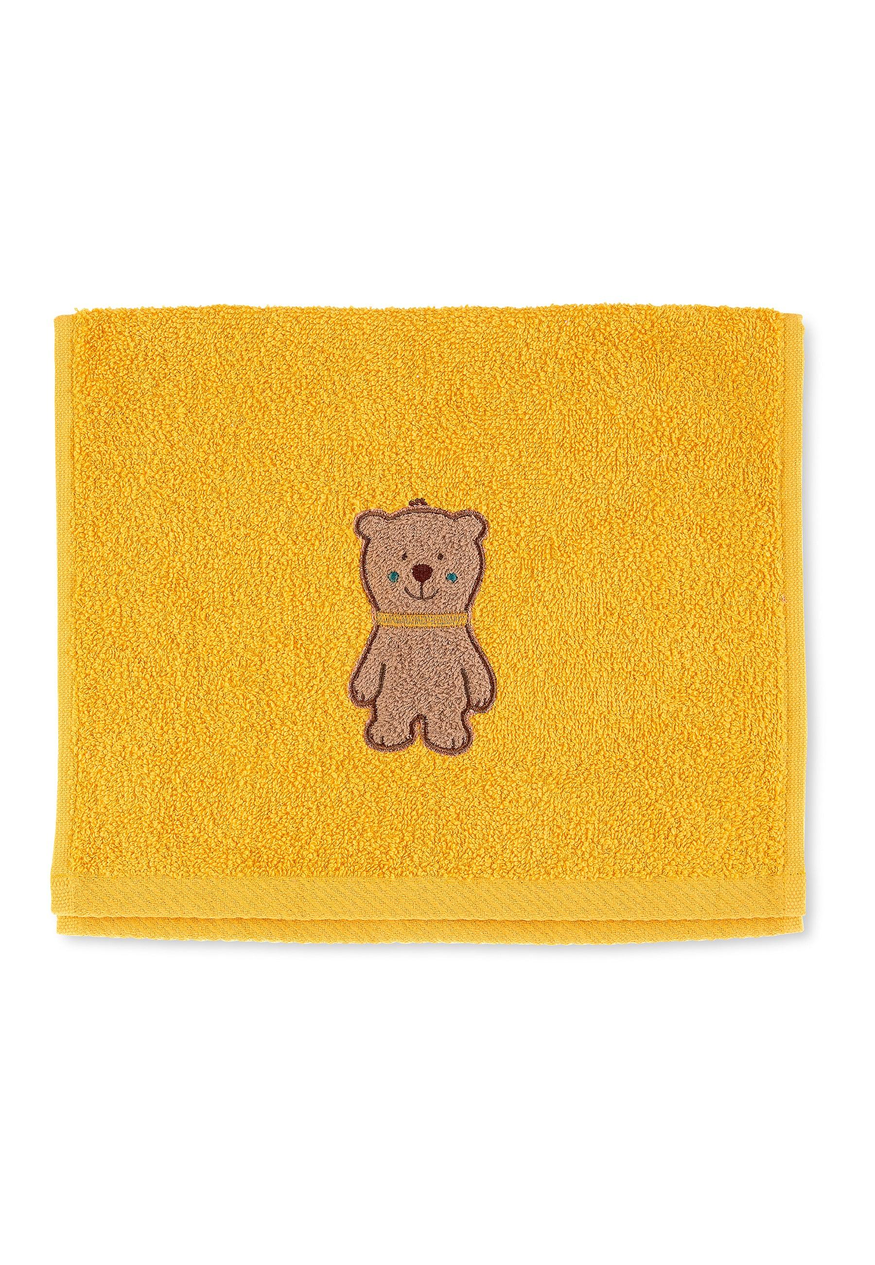 Kinderhandtuch Bär Ben in Gelb, 30x50cm