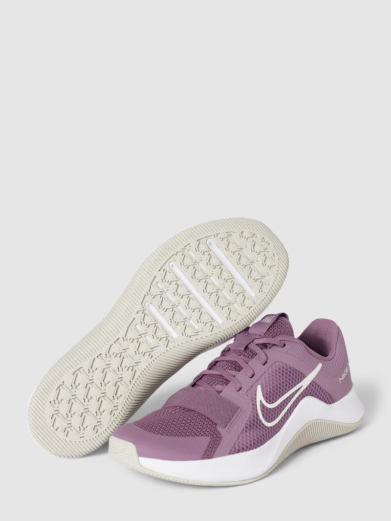 Sneaker mit Label-Print in flieder