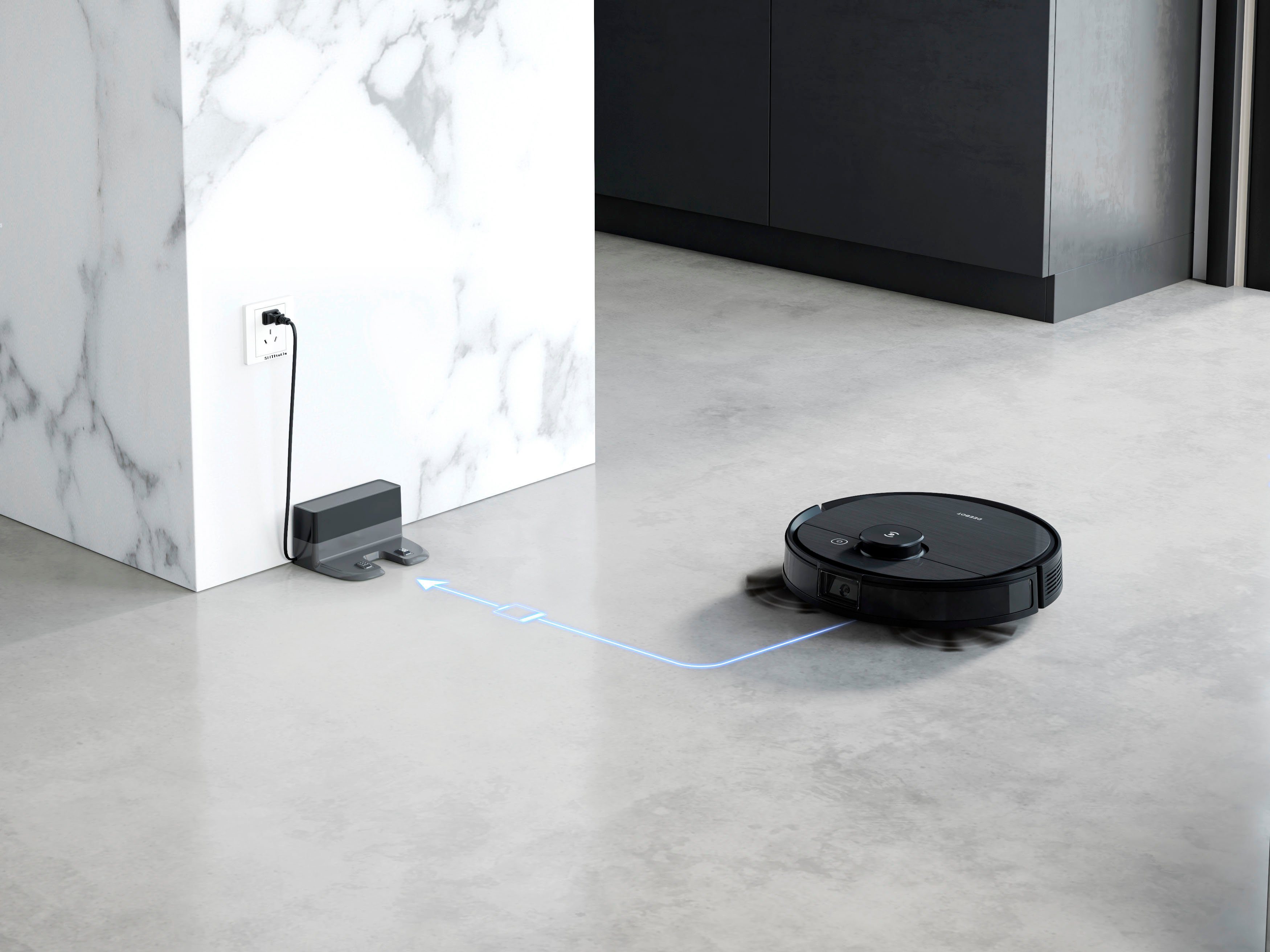 ECOVACS Nass-Trocken-Saugroboter DEEBOT OZMO T8 AIVI, 40 W