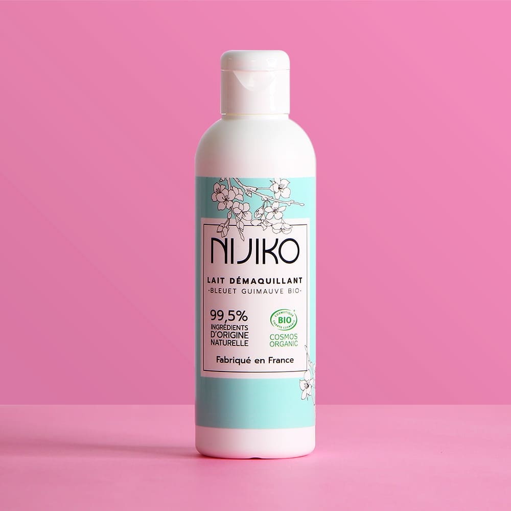 nijiko Lait Démaquillant Bio Bleuet & Guimauve Démaquillant et nettoyant