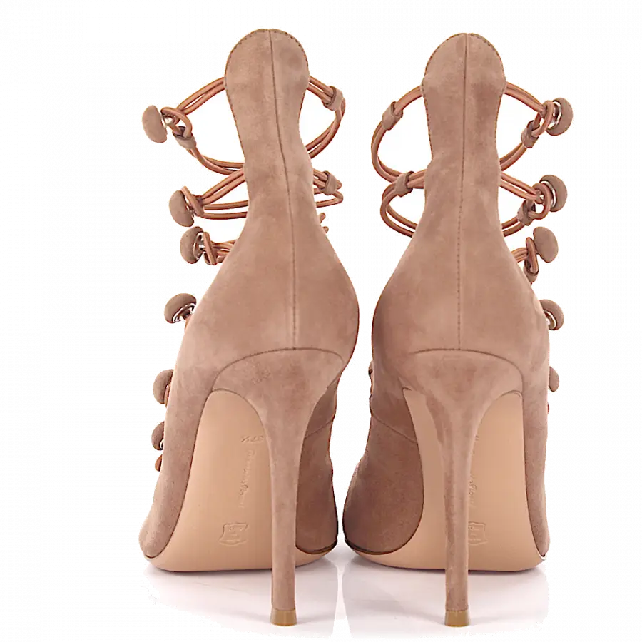 Gianvito Rossi - Pumps Marquis Veloursleder - beige