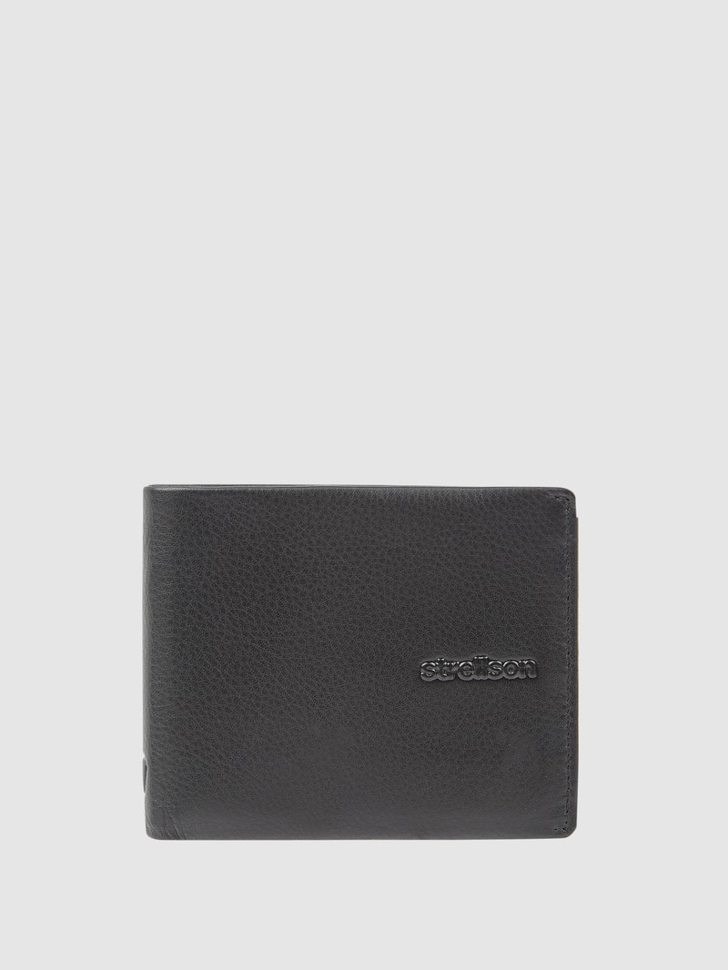 Geldbörse aus Leder in schwarz