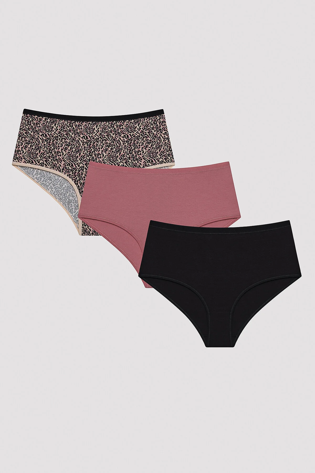 Penti  Leo Mehrfarbiger 3-teiliger Slip mit hoher Taille