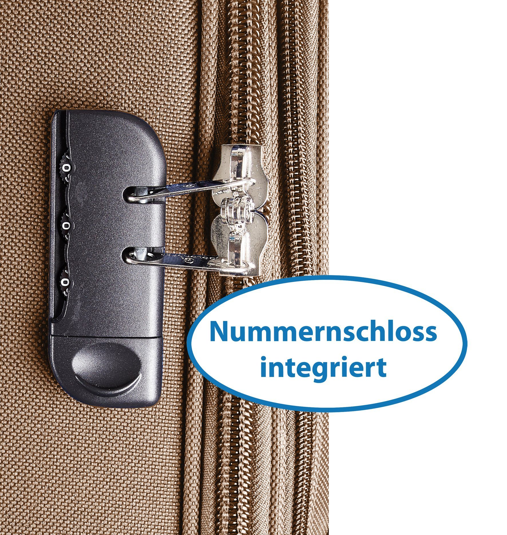 Goldhofer Kofferset Stilvoll, praktisch & in 4 Größen für eine wundervolle Reise, (Set, 4 TLG), 360° Leichtlaufrollen