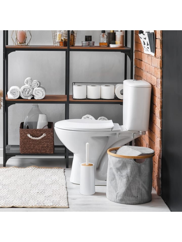 relaxdays Toilettenbürste in Weiß günstig kaufen onesize
