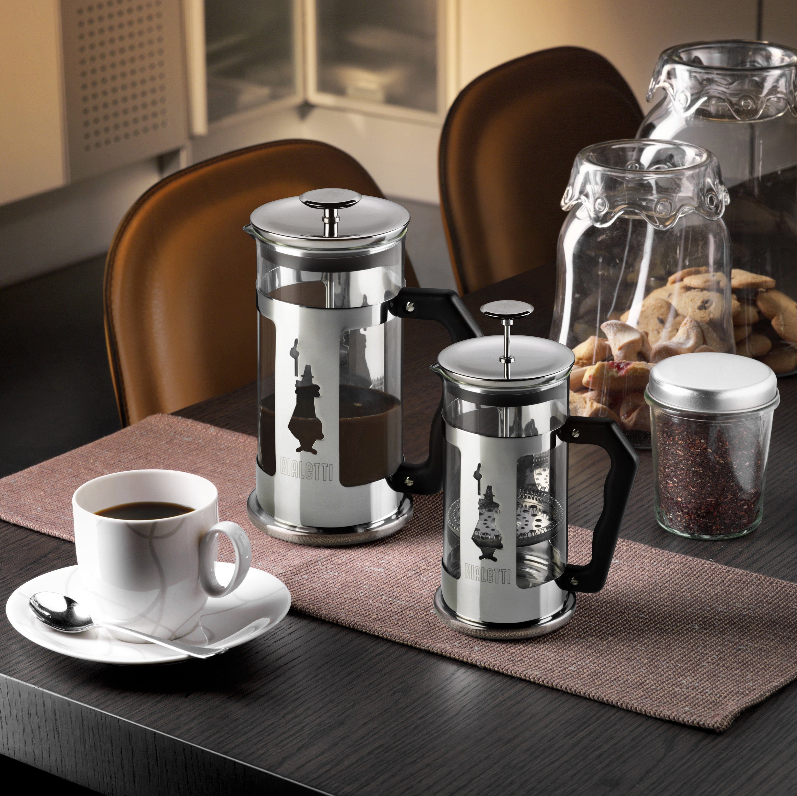 BIALETTI Kaffeebereiter French Press Preziosa, 0,35l Kaffeekanne, 350 ml