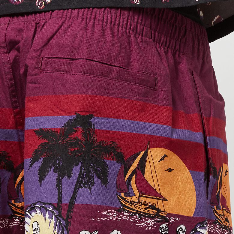 Pleasures Beach Short burgundy