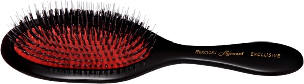 Hercules Sägemann Naturkautschuk Hard Rubber 2221 12-Reihig Oval Brush Haarbürste