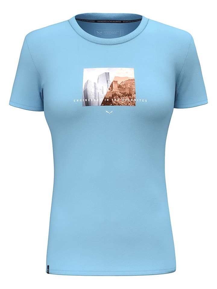 Salewa Funktionsshirt in Hellblau günstig kaufen