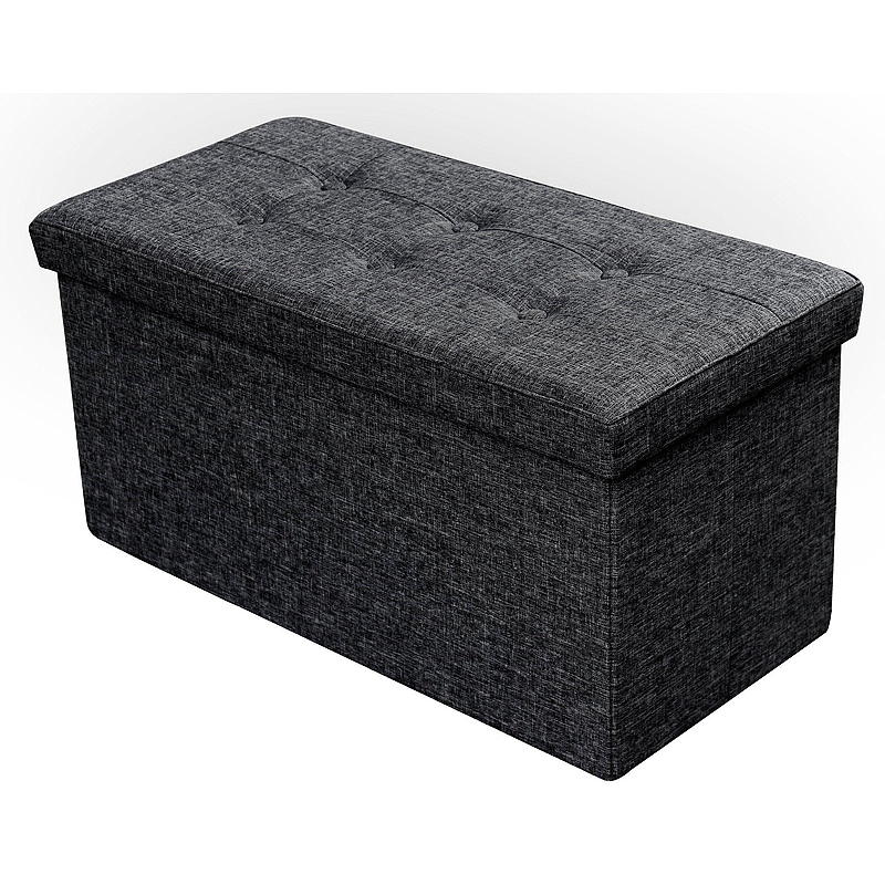 Home Benk m/oppbevaring 76x38x38 cm sammenleggbar