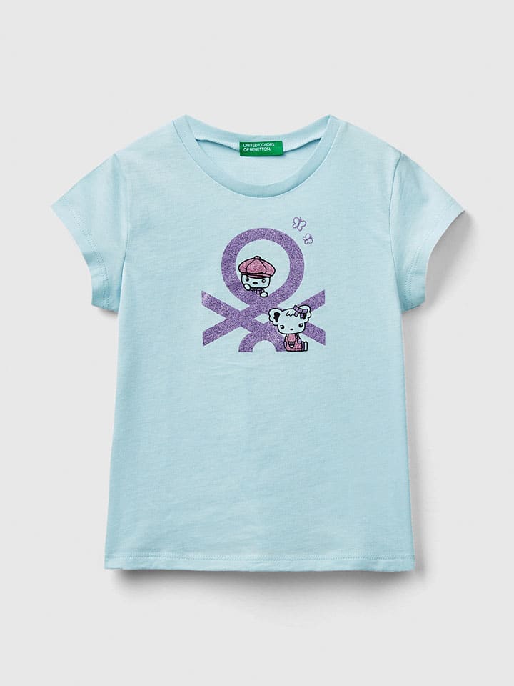 Benetton Shirt in Hellblau günstig kaufen