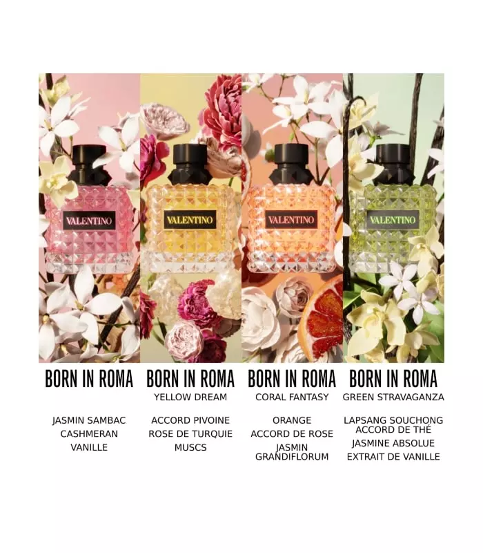 BORN IN ROMA GREEN STRAVAGANZA DONNA Eau de Parfum Pour Elle Florale Ambrée Boisée